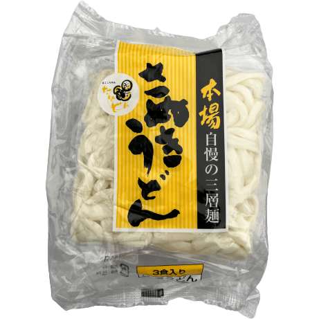 Miyatake Sanuki Udon Noodles 3servings (no soup) / 宮武 たけどん 本場さぬきうどん 3食入 (スープなし) - RiceWineShop