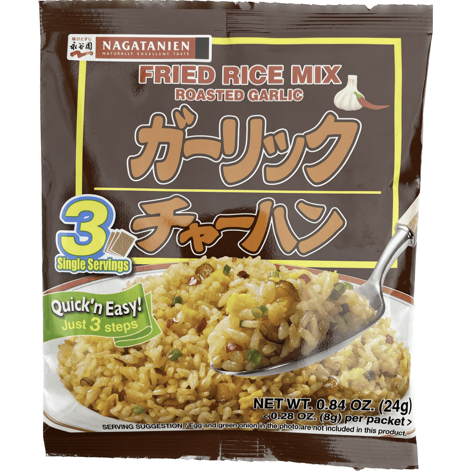 Nagatanien Fried Rice Mix Roasted Garlic 3 servings / 永谷園 ガーリックチャーハン 3食入 - RiceWineShop