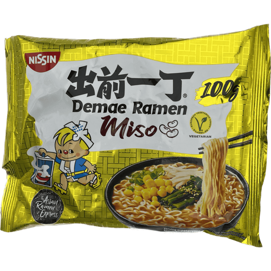 Nissin Demae Ramen Miso 100g　出前一丁　みそ　100g - RiceWineShop