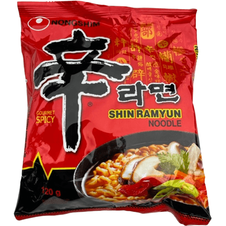 Nongshim Shin Ramen Noodles　ノンシン　辛ラーメン袋　120g - RiceWineShop