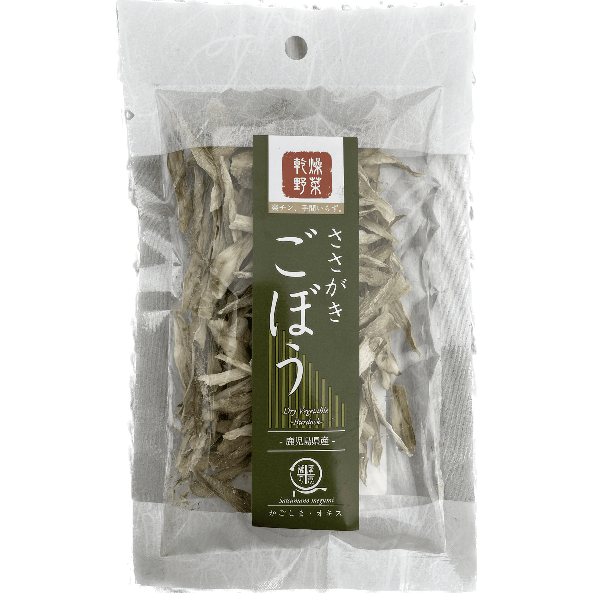 Okisu Satsumano Megumi Dry Vegetable Burdock 15g / オキス 薩摩の恵 乾燥野菜 ささがきごぼう 15g - RiceWineShop