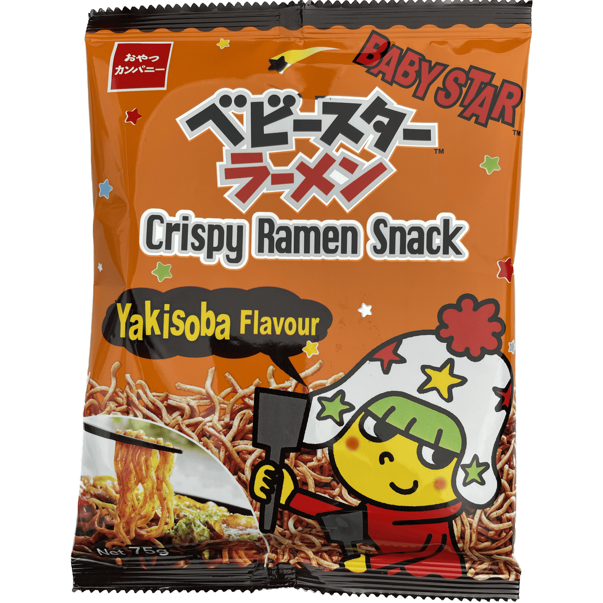Oyatsu Company Baby Star Ramen (Crispy) Yakisoba 75g おやつカンパニー　ベビースターラーメン(ｸﾘｽﾋﾟｰ)　焼そば　75G - RiceWineShop