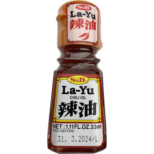 S&B chili oil (tabletop bottle) S&B　ラー油 （卓上ビン）　33ml - RiceWineShop