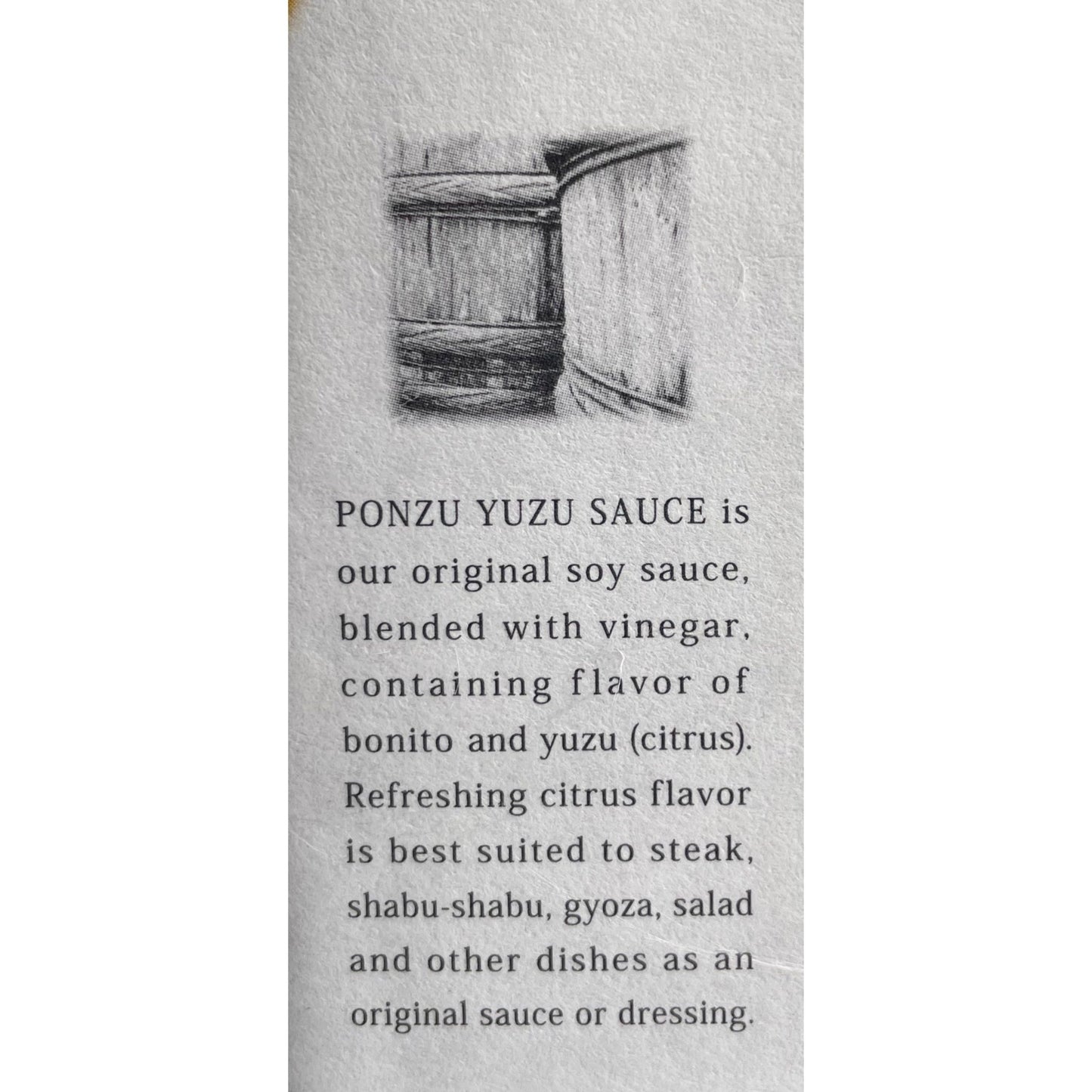 Shibanuma Ponzu Yuzu Sauce 300ml / 柴沼醤油醸造 紫峰 ゆずかつおポン酢 300ml - RiceWineShop