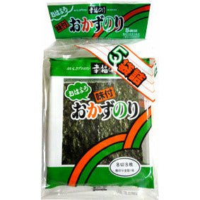 Takaokaya Kofuku Nori Seasoned Side Dish Nori Pack of 5 高岡屋　幸福のり　味付けおかずのり 5袋詰 - RiceWineShop