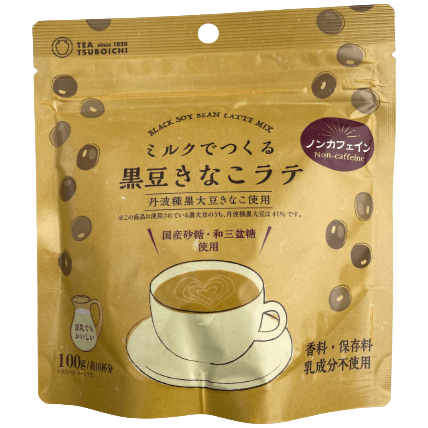 Tsuboichi Black Soybean Latte Mix 100g / つぼ市 ミルクでつくる黒豆きなこラテミックス 100g - RiceWineShop