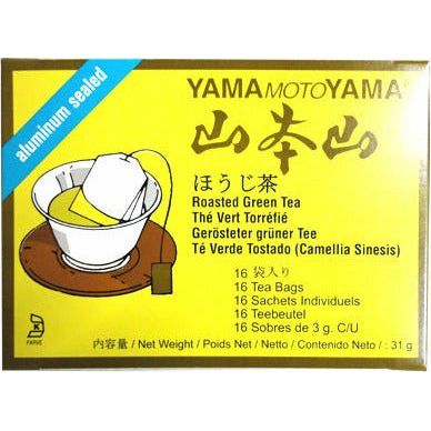 Yamamotoyama hojicha tea bag 16 bags山本山　ほうじ茶　ティーバッグ　16袋 - RiceWineShop