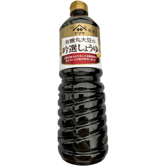 Yamasa Organic Whole Soybean Soy Sauce 1L / ヤマサ有機丸大豆吟選しょうゆ 1L - RiceWineShop